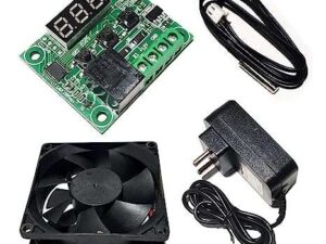 W1209 Digital Temperature Controller, 12 Volt DC 1 Amp. Adapter and 3 Inch DC Fan (3 Quality Products, It's also best for Eggs Incubator)
