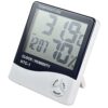 Hygrometer Thermometer Humidity Meter With Clock LCD Display