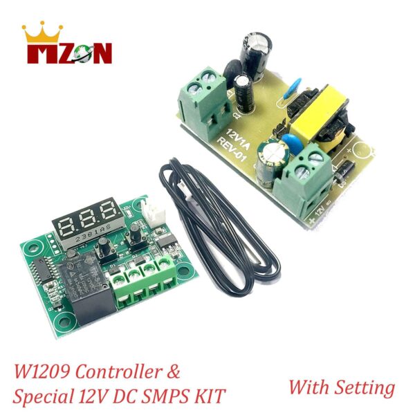 W1209 Temperature Controller and 12 Volt DC Special Adaptor