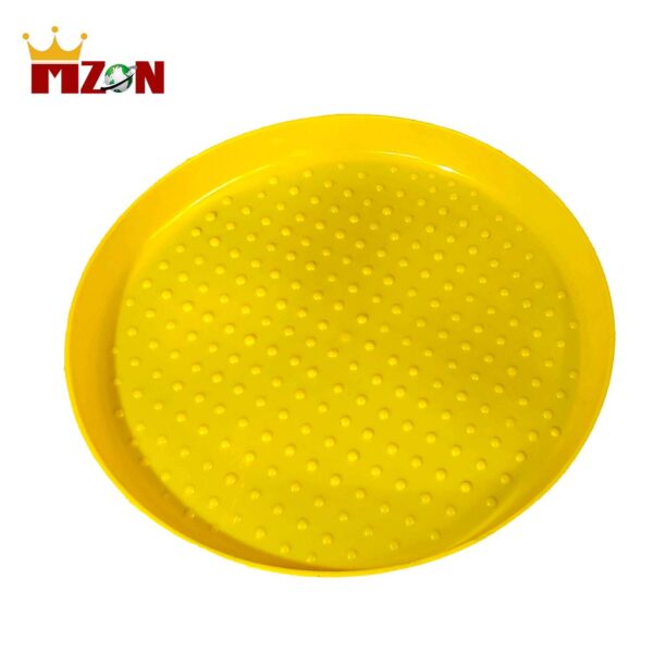 Mzon Plastic Chick Feeder Tray Round Plate Chicken Feeder (5 Units)