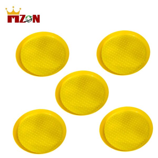 Mzon Plastic Chick Feeder Tray Round Plate Chicken Feeder (5 Units)