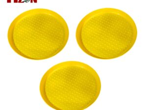 Mzon Plastic Chick Feeder Tray Round Plate Chicken Feeder (3 Units)