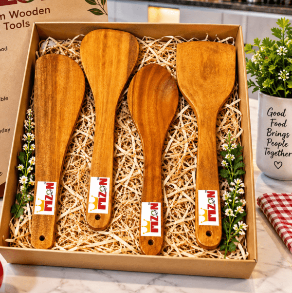 MZON Premium Wooden Kitchen Tools MZON wooden kitchen tools, wooden kitchen tools set, wooden cooking utensils, wooden spatula, wooden spoon, wooden kitchen utensils, wooden cooking spoon, kitchen utensils set, wooden spatula set, natural wooden kitchen tools, premium wooden kitchen set, 4 piece wooden kitchen set, cooking tools set, kitchen accessories, wooden kitchen accessories, MZON kitchen tools, premium kitchen utensils, wooden cooking tools, kitchen gift set, wooden utensils for cooking.